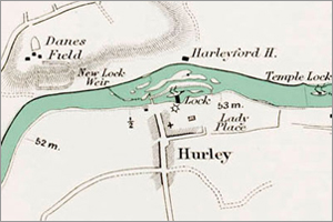 Detail from the Hurley map
