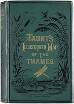 Cover of a later edition of Taunt's 'Illustrated Map of the Thames'