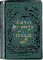 Cover of a later edition of Taunt's 'Illustrated Map of the Thames'