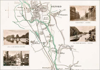 Map: Medley to Oxford & Iffley, digitised by Graham Diprose & Jeff Robins, copyright Graham Diprose & Jeff Robins