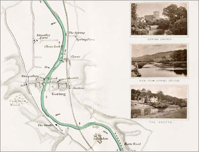 Map: Moulsford to Goring & Harts Wood (Beale), digitised by Graham Diprose & Jeff Robins, copyright Graham Diprose & Jeff Robins