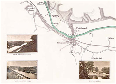 Map: Harts Wood to Pangbourne & Hardwicke, digitised by Graham Diprose & Jeff Robins, copyright Graham Diprose & Jeff Robins