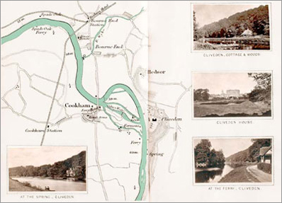 Map: Marlow to Cookham & Cliveden Reach, digitised by Graham Diprose & Jeff Robins, copyright Graham Diprose & Jeff Robins