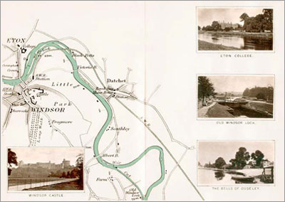 Map: Windsor to Datchet & Old Windsor Lock, digitised by Graham Diprose & Jeff Robins, copyright Graham Diprose & Jeff Robins